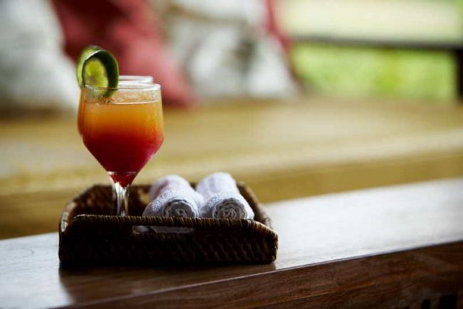 Drinks variados oferecidos