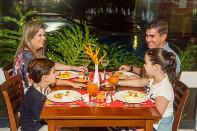 O jantar em família no Cana Brava se torna mais prazeroso
