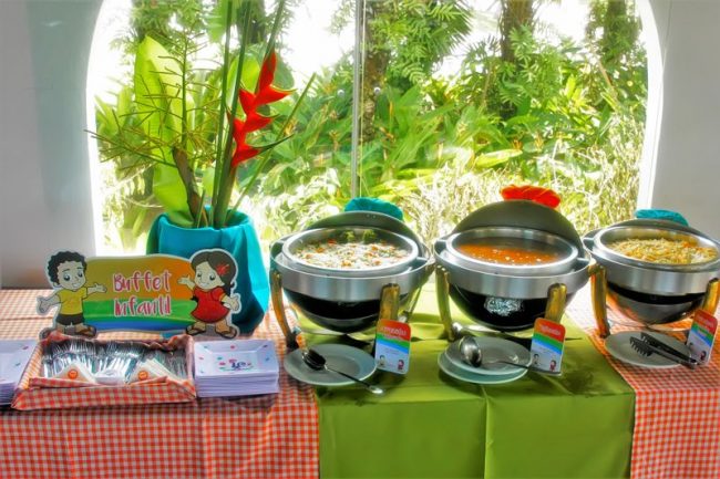 Gastronomia trazendo variadas refeições para publico infantil