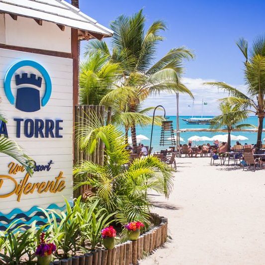 Placa do La Torre na praia