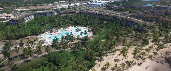 Vista panorâmica do Sauípe Resorts