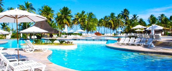Os resorts da Costa do Sauípe estão entre os melhores do Brasil.