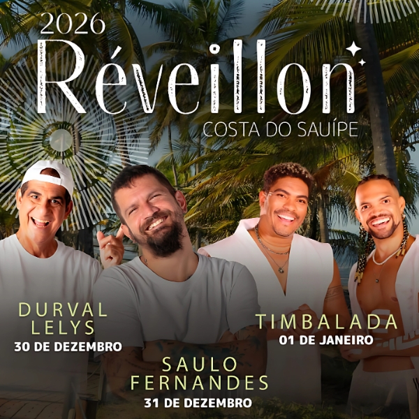 Réveillon 2026 na Costa do Sauípe Réveillon 2026 na Costa do Sauípe